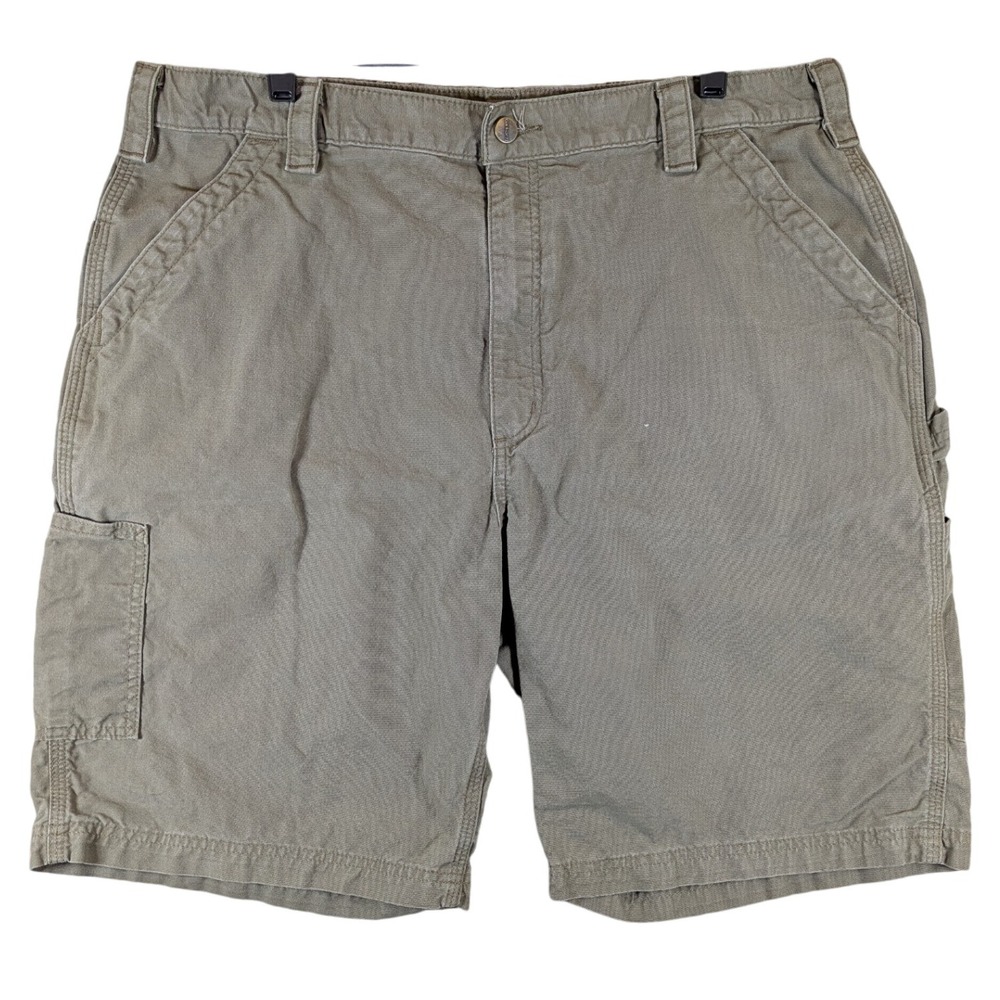 Carhartt Original Fit Carpenter Shorts Workwear‎ Utility Pockets Size 40 Brown